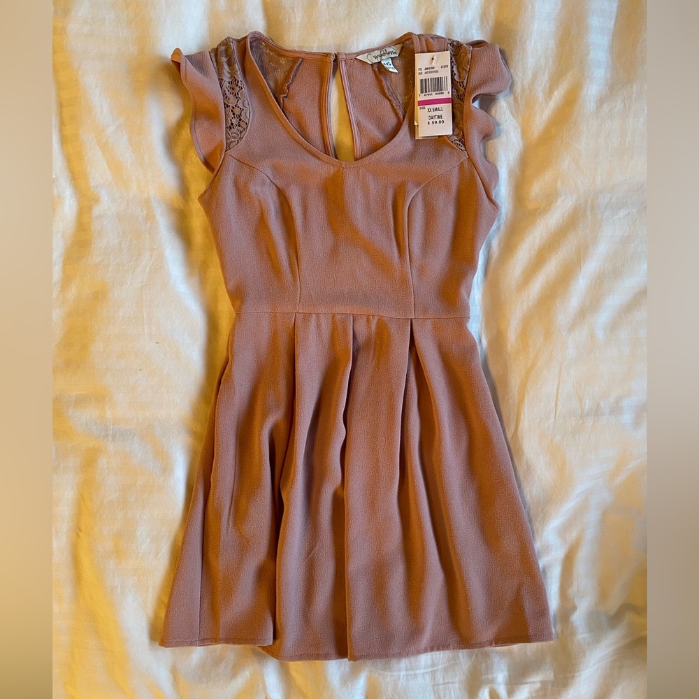 Speechless brand pink mini dress, size xxs, NWT